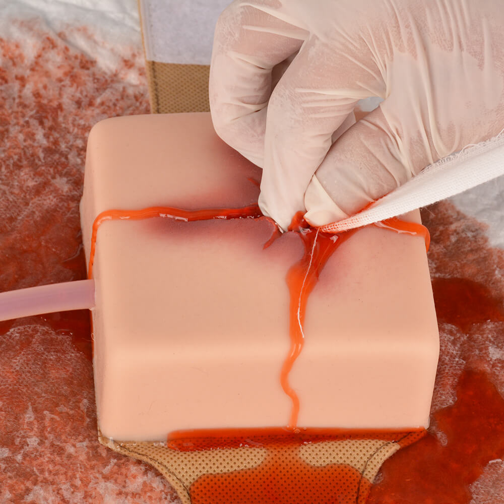 Wearable Gunshot Wound Packing Task Training Kit
