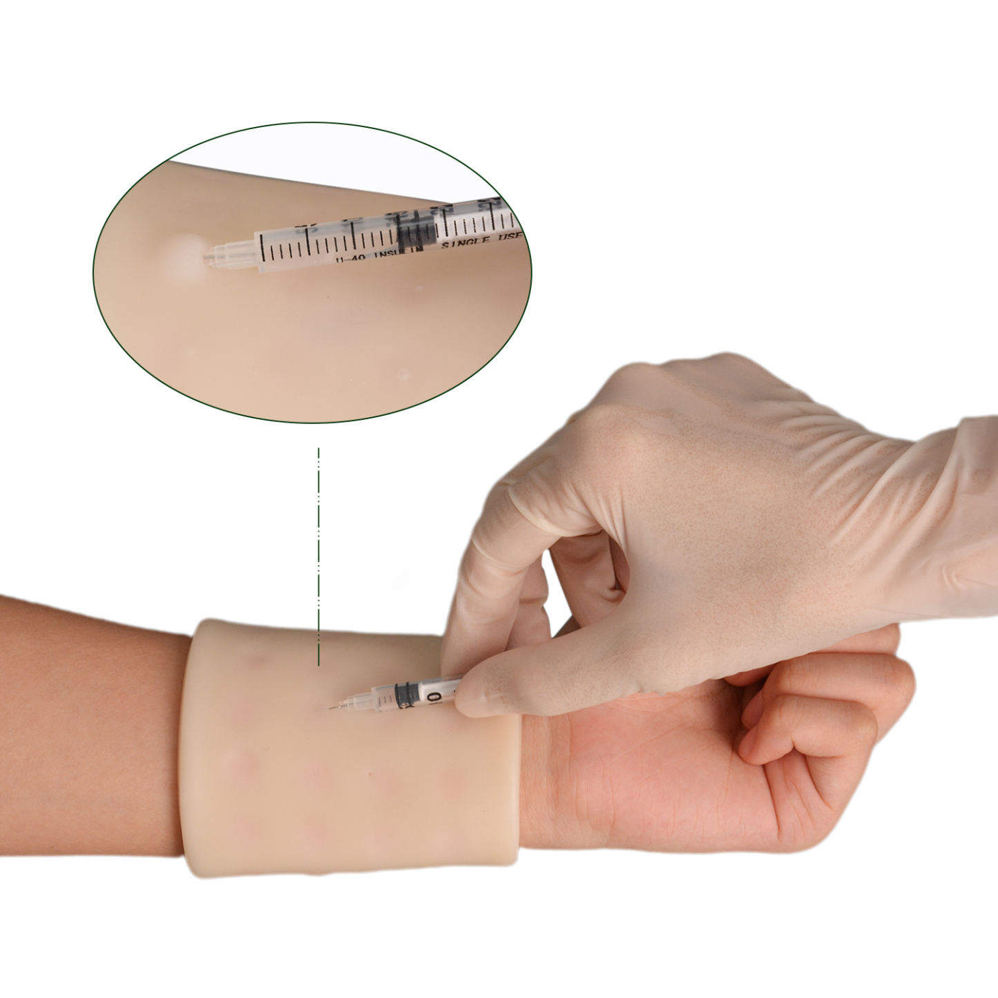Wearable Intradermal Injection Training Pad, 40 Injection Points