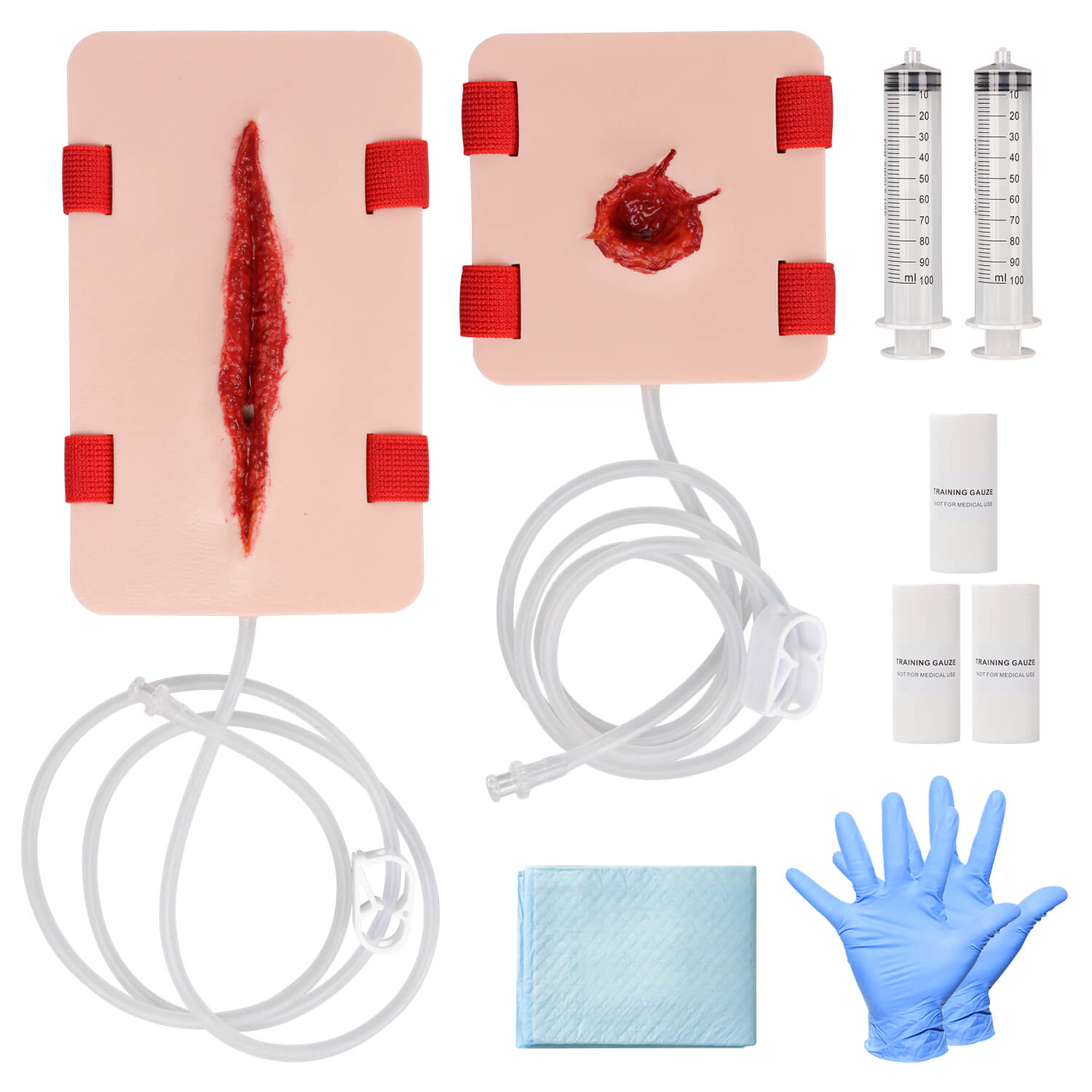Wearable Laceration & Gunshot Wound Packing Trainer Set