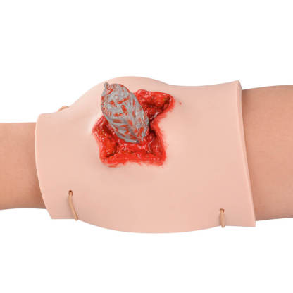 Wearable Sharp Object Wound Trainer for Realistic Puncture Injury Practice
