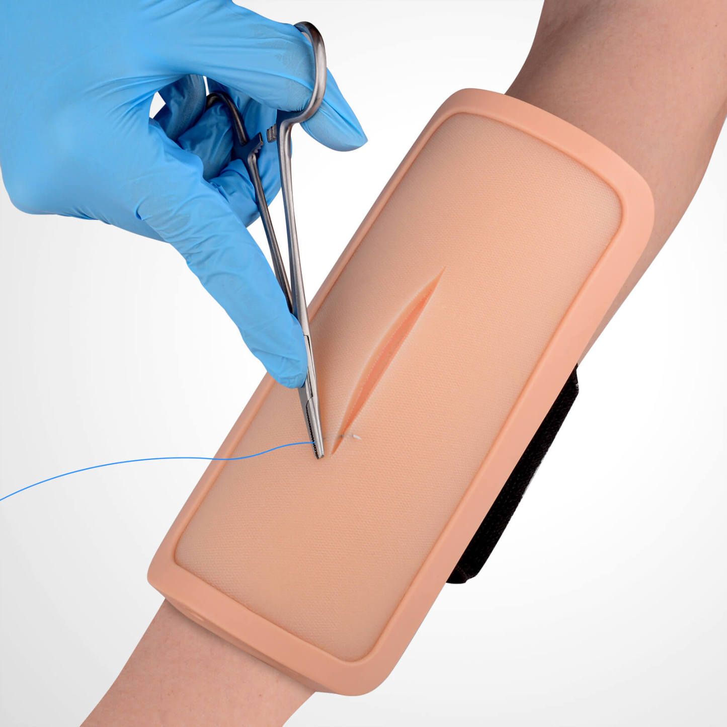 Wearable Suture Practice Pad with Dual Mesh Layers 