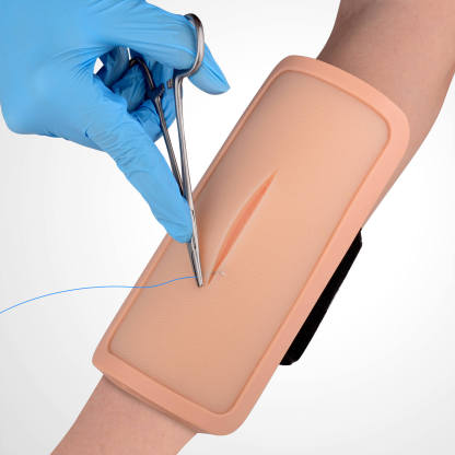 Wearable Suture Practice Pad with Dual Mesh Layers 