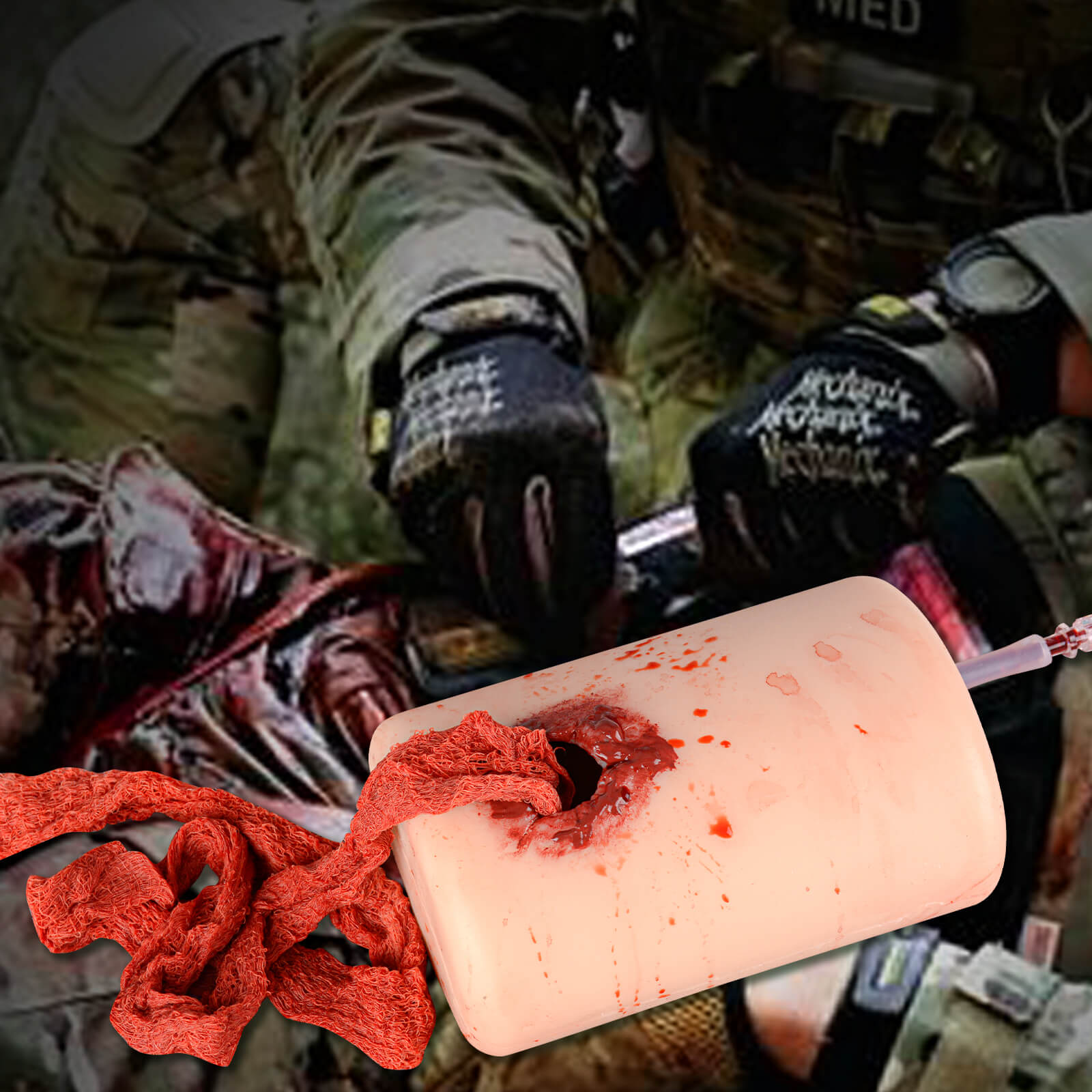 Artificial Blood Powder for Medical & Emergency Training (2 x 40g Bottles)