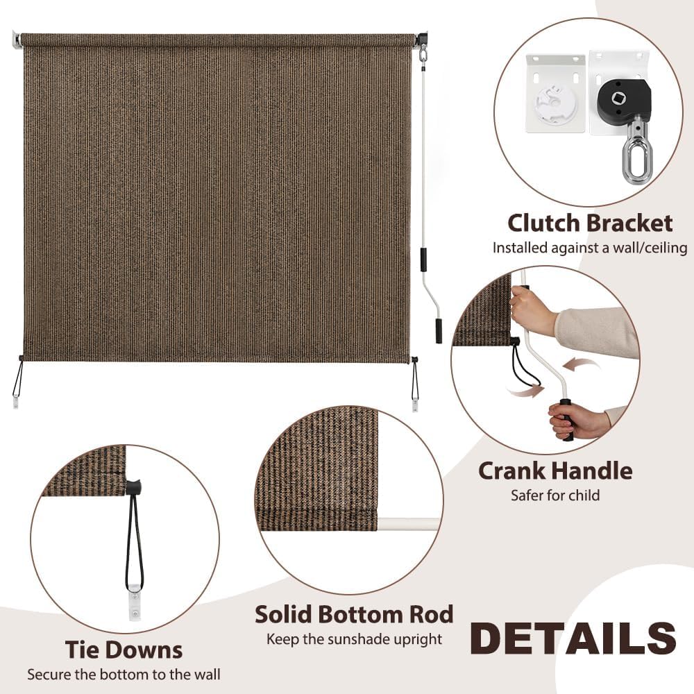 SEEYE Cordless Sunshade Roller Shades