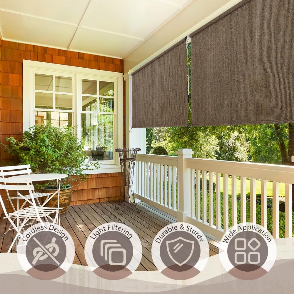 SEEYE Cordless Sunshade Roller Shades