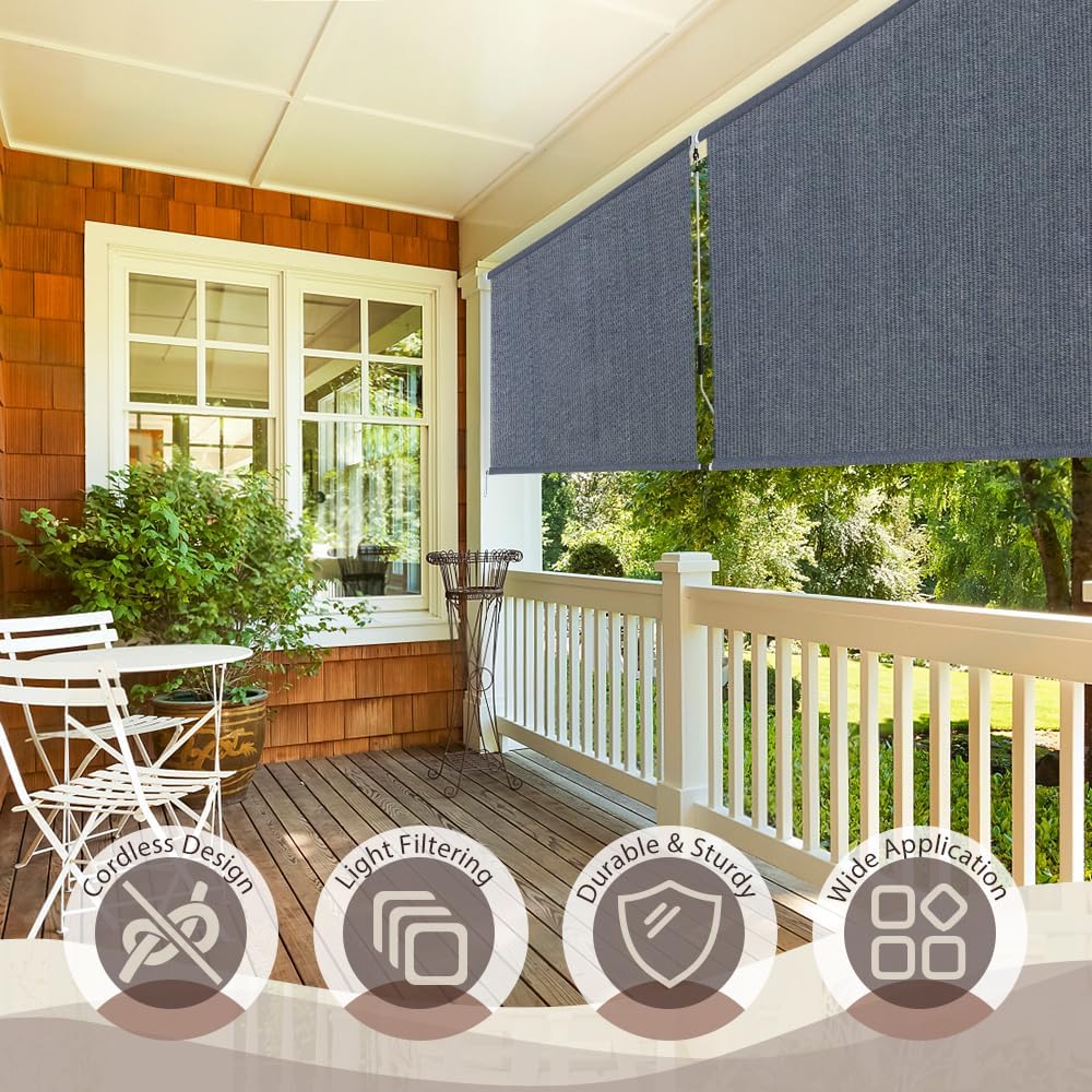SEEYE Cordless Sunshade Roller Shades