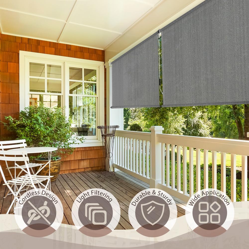 SEEYE Cordless Sunshade Roller Shades