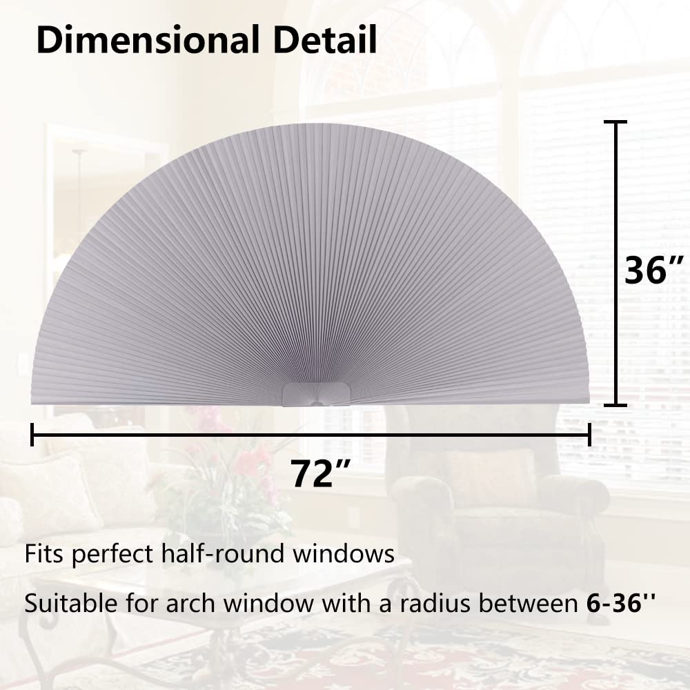 SEEYE Arch Window Light Filtering Shades