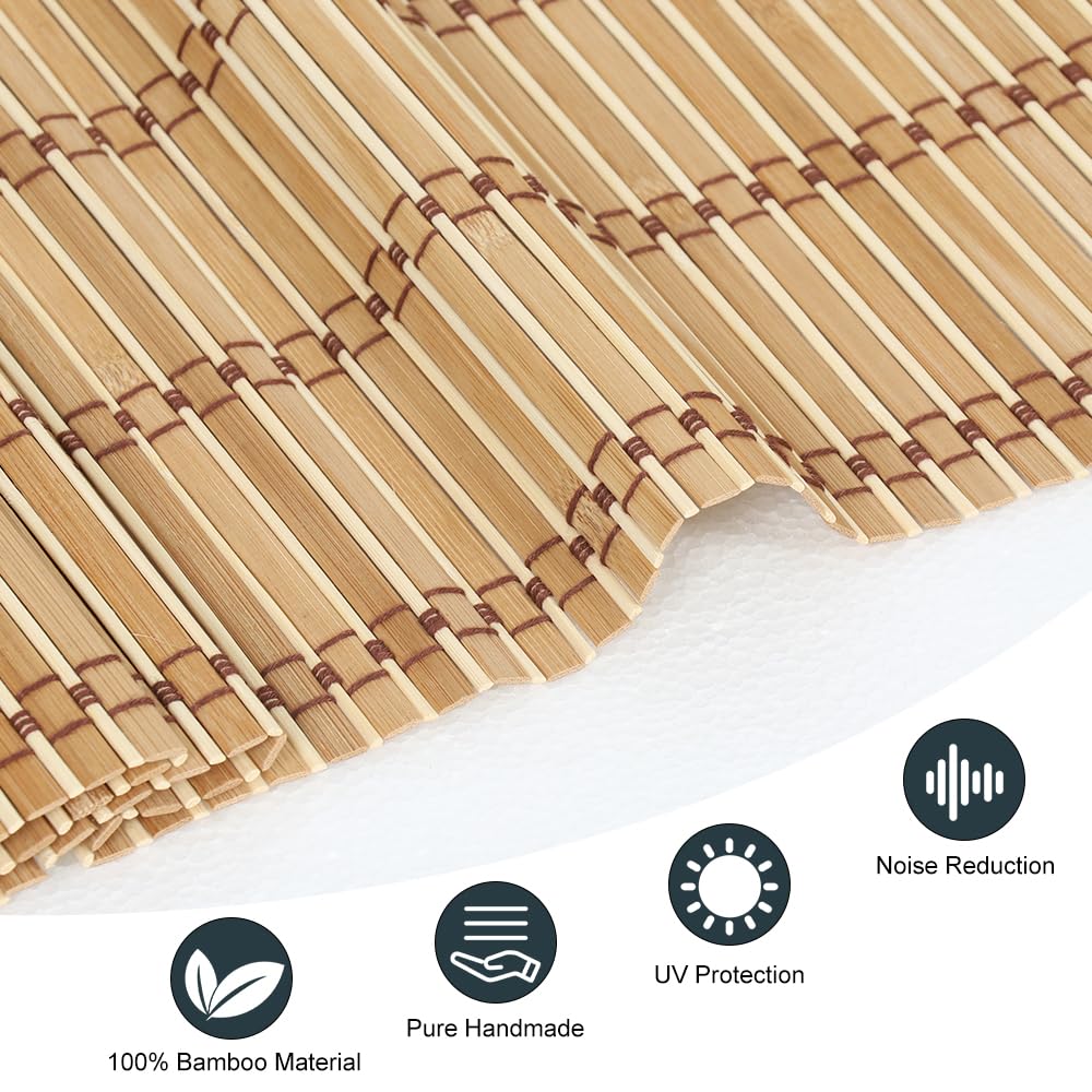 SEEYE Cordless Bamboo Blinds Shades