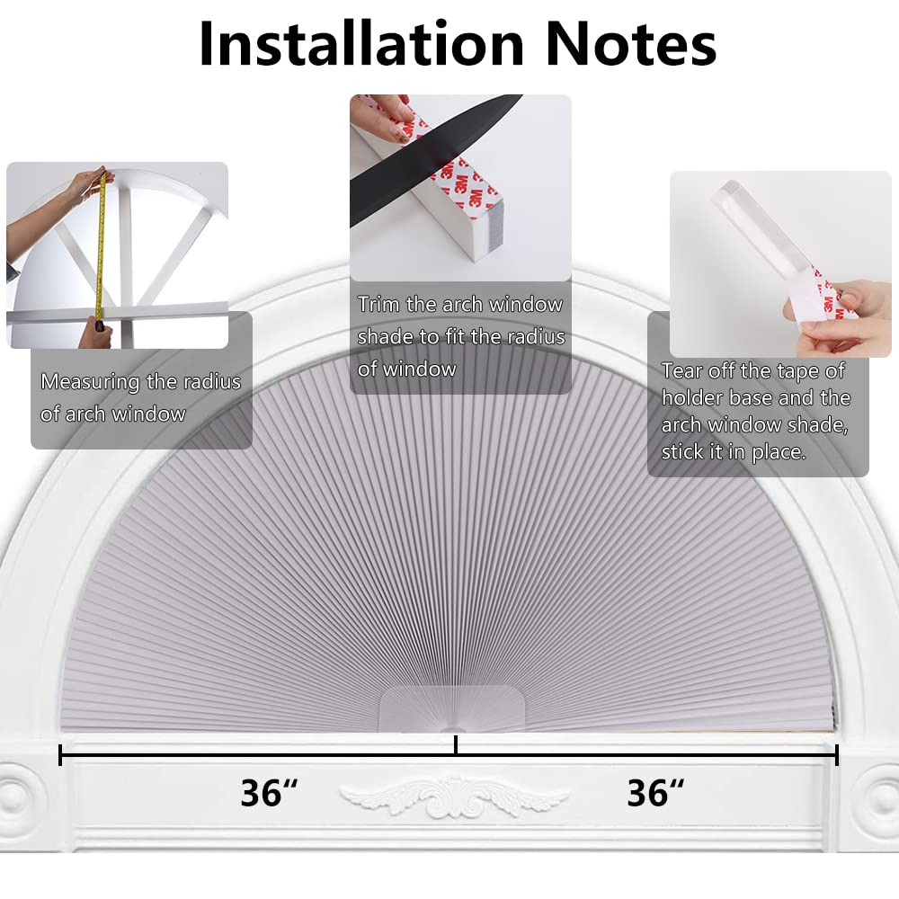 SEEYE Arch Window Light Filtering Shades