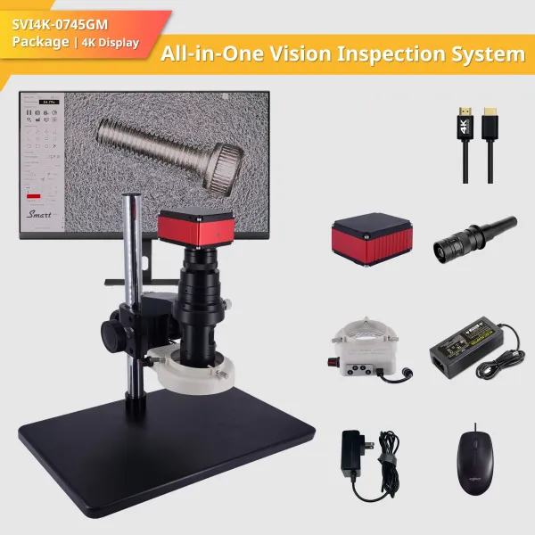 Hệ thống kiểm tra hình ảnh thông minh SVI4K-0745 không cần thiết lập máy tính | Oklab®️