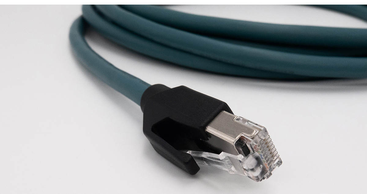 M12 A-Coded 8 Pin Male to RJ45 GigE vision Cat5E High Flex