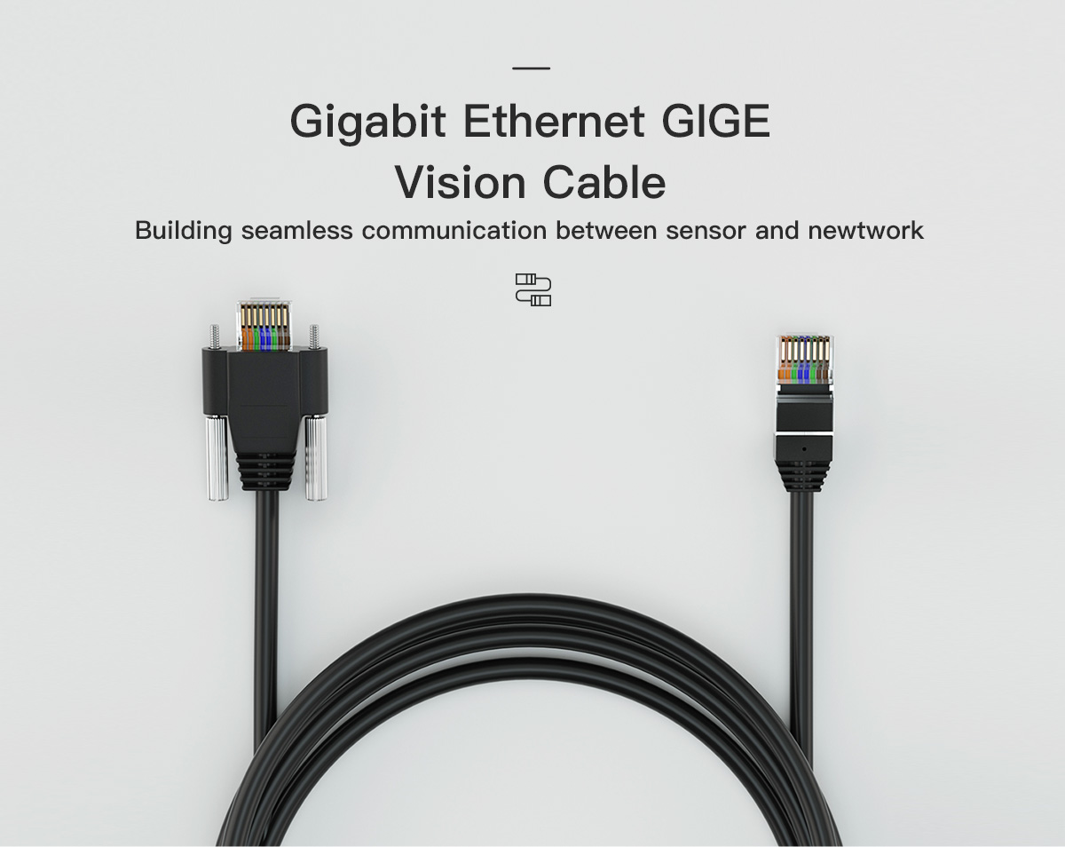 GigE vision Cat5E High Flex Ethernet Horizontal Screws Cable