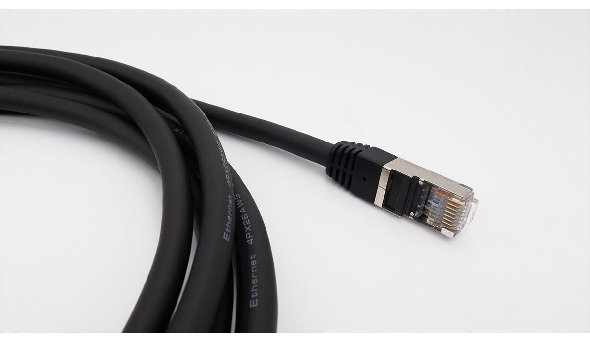 thumbnail image 2 of 38m 125' M12 RJ45 High Flex Industrial Ethernet CAT 5E Shielded 22AWG Cable Cmx 2 2 of 13
