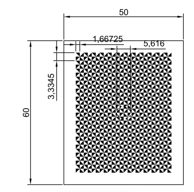 2*ceramic calibration target VC-CT-50X60-1