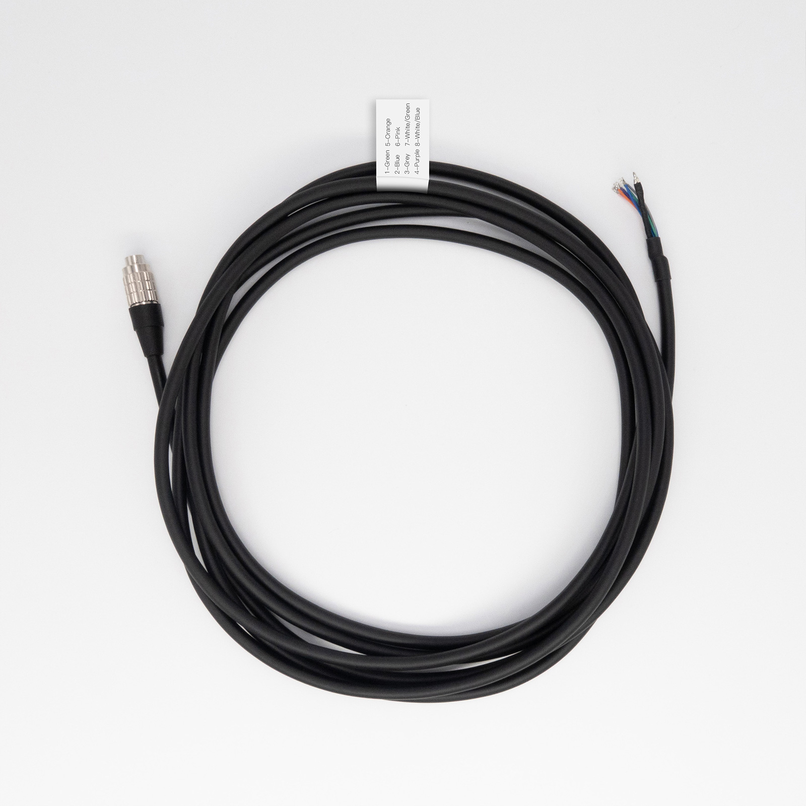 Hirose 8 Pin Connector to Open I/O Power High Flex Cable | For