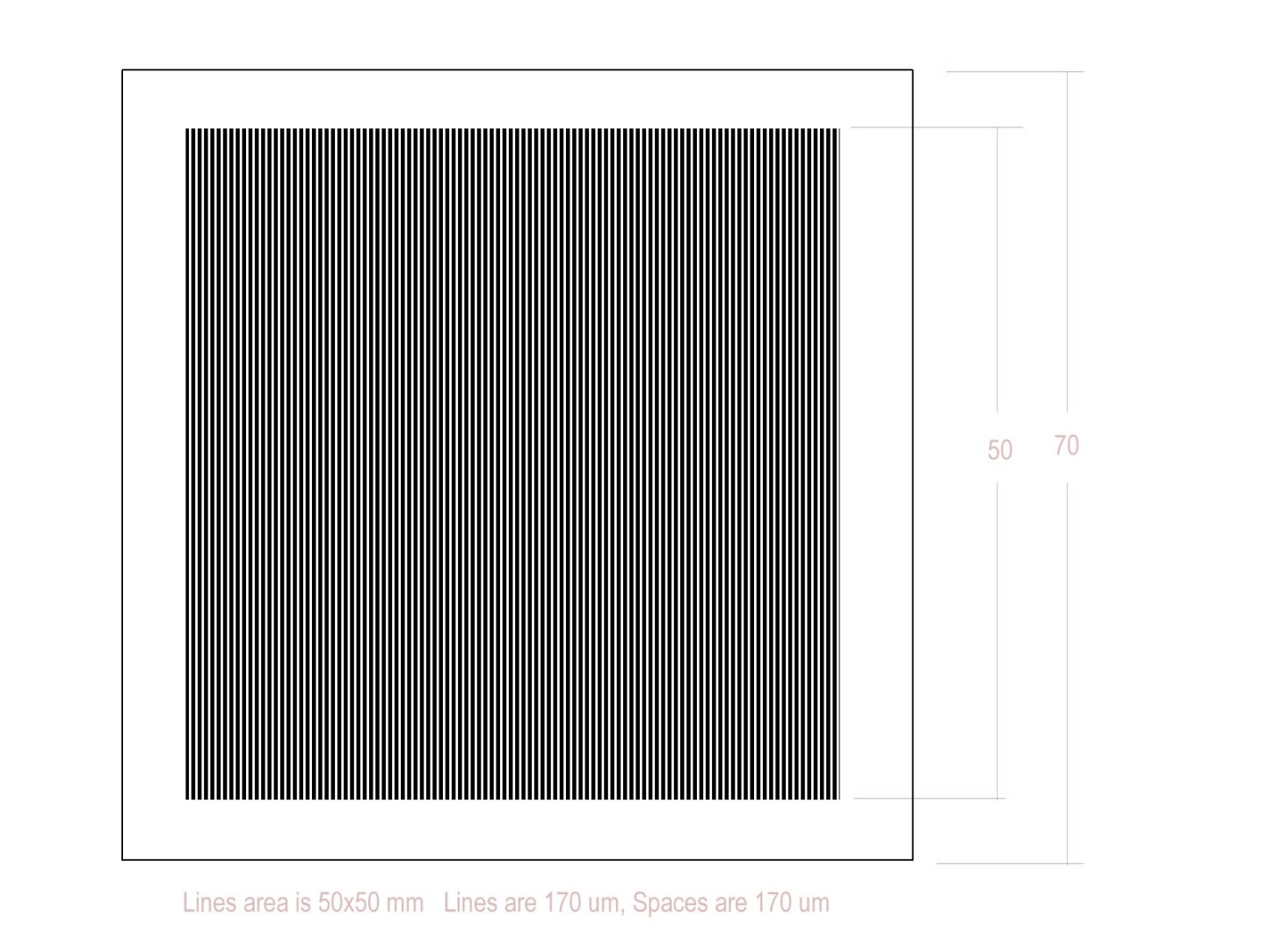 1*glass calibration target