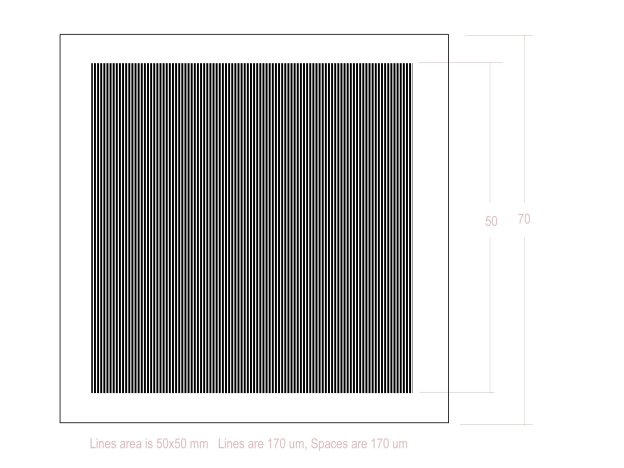 1*glass calibration target