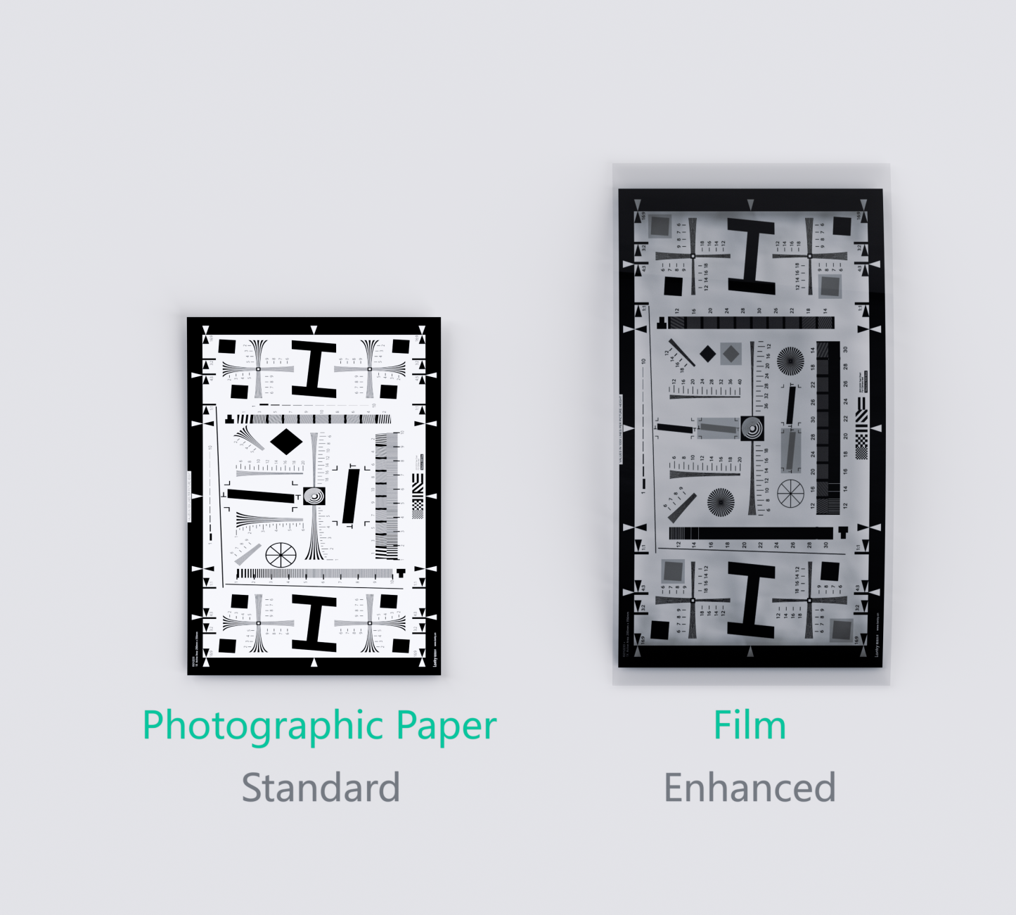 ISO 12233 Digital Resolution Still Camera Test Chart 