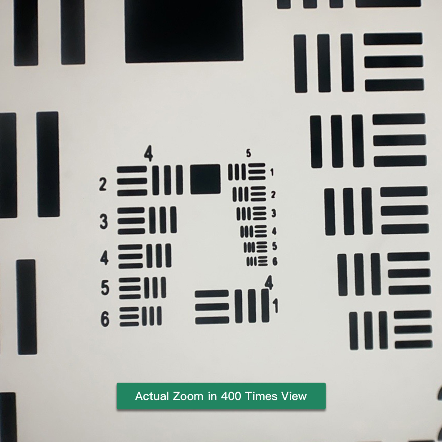 optical resolution target