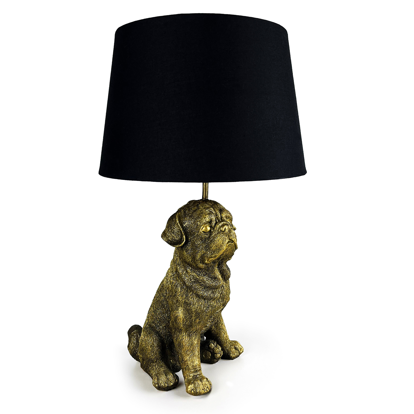 Pug Dog Resin Table Lamp