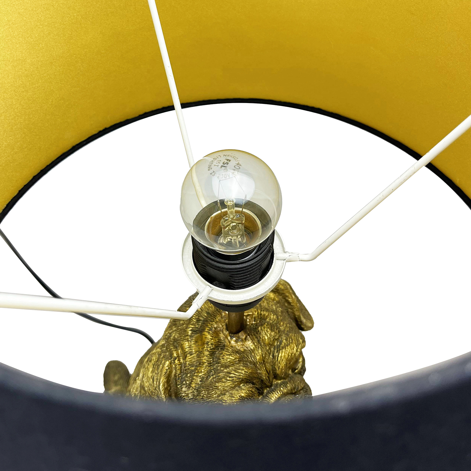 Pug Dog Resin Table Lamp