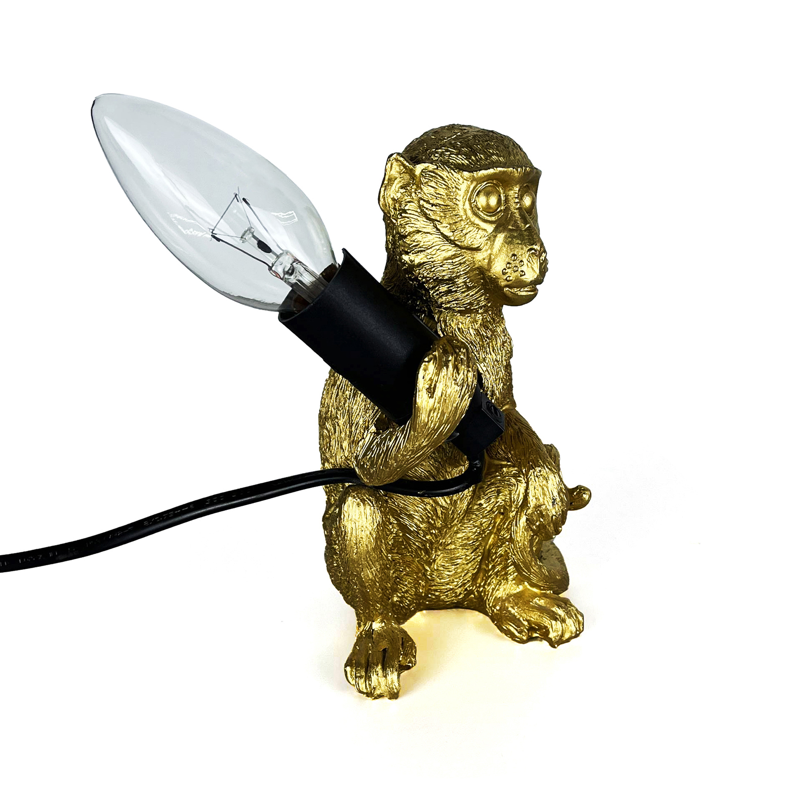 Little Monkey Resin Table Lamp