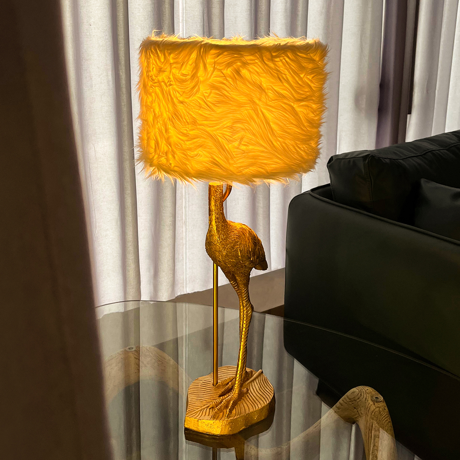 Flamingo Resin Table Lamp