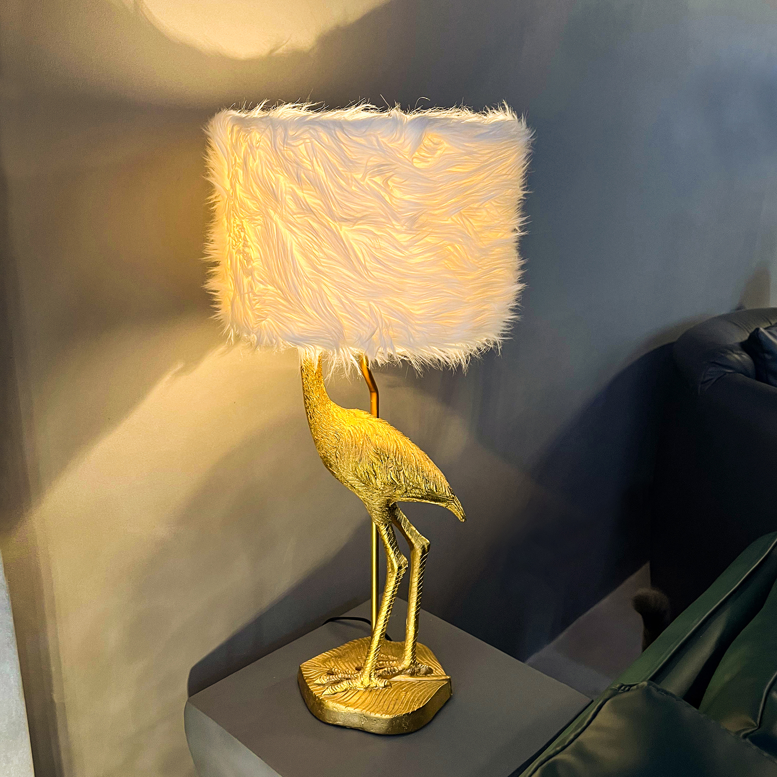 Flamingo Resin Table Lamp