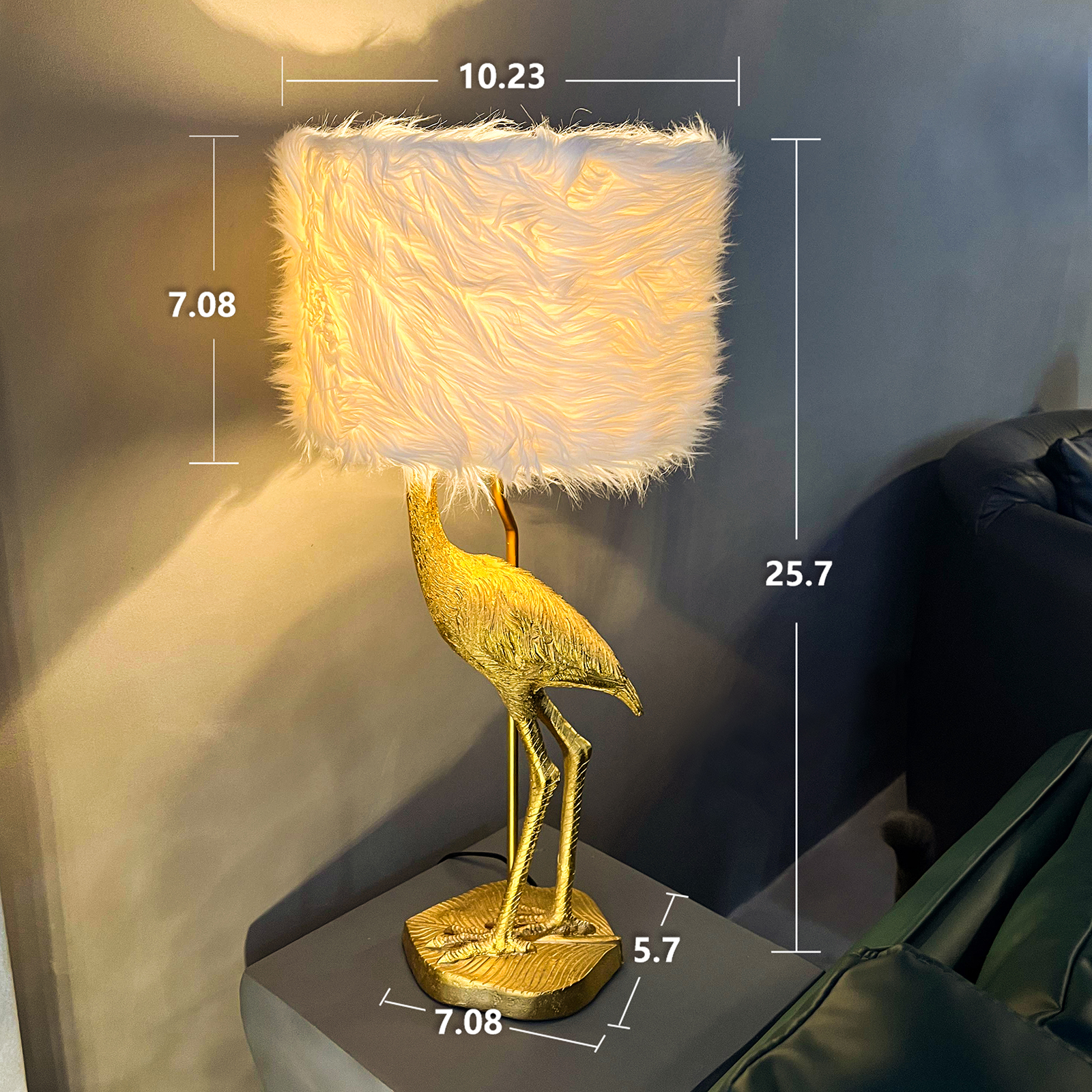 Flamingo Resin Table Lamp