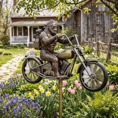 Bigfoot Garden Art Wind Spinner