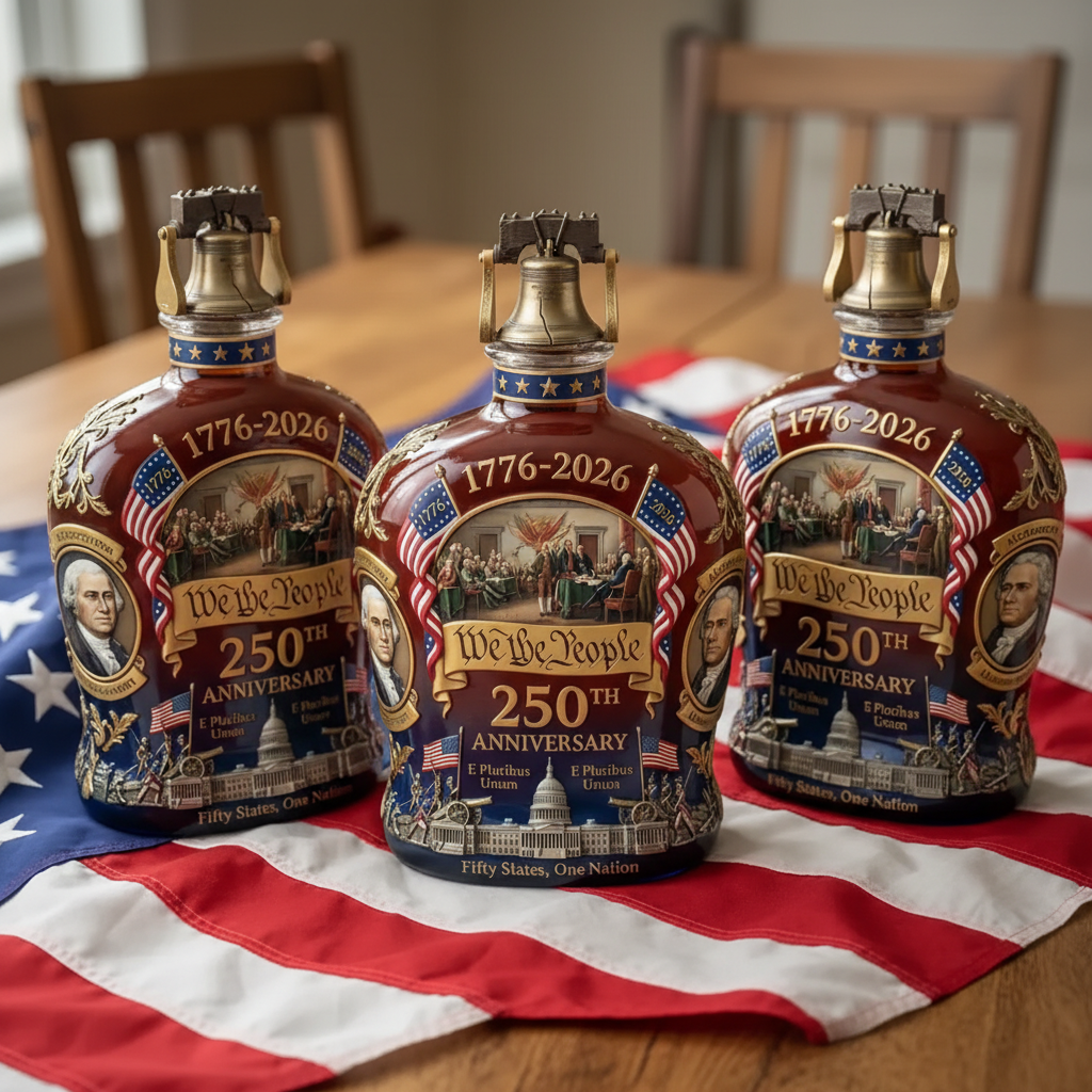 U.S. 250th Anniversary Commemorative Whiskey Bottle