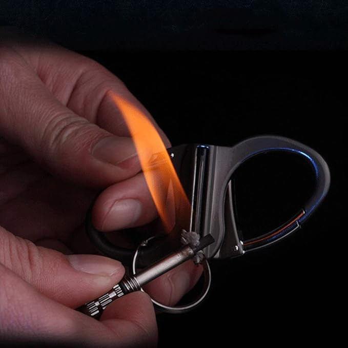 🎁🔥Permanent Match Infinity Lighter with Multitool Keychain