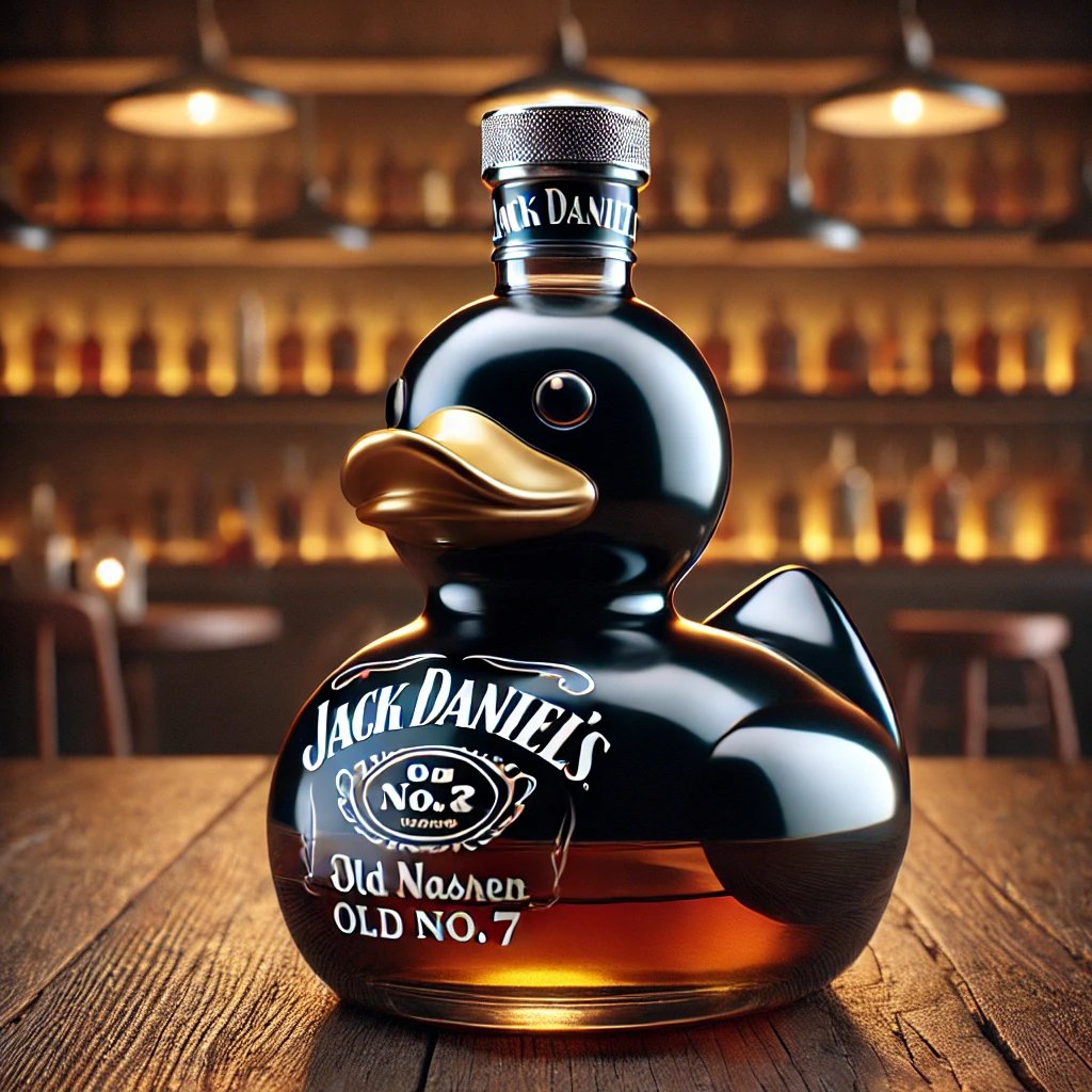 Funny Whiskey Duck Bottle