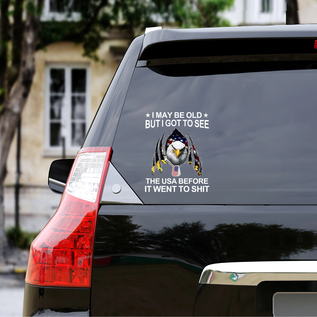 I May Be Old Veterans Stickers