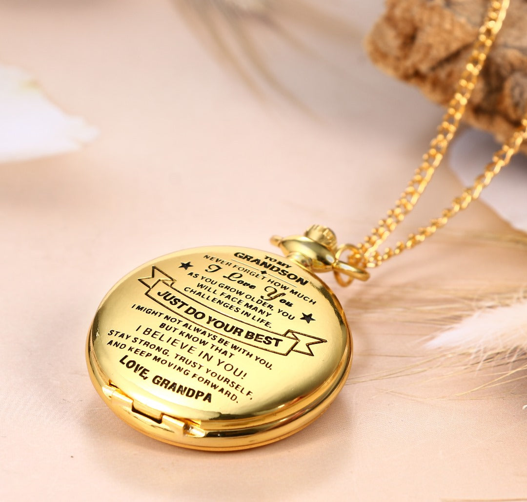 To Grandson / From Grandpa - Luxury Vintage Pocket Watch Gift