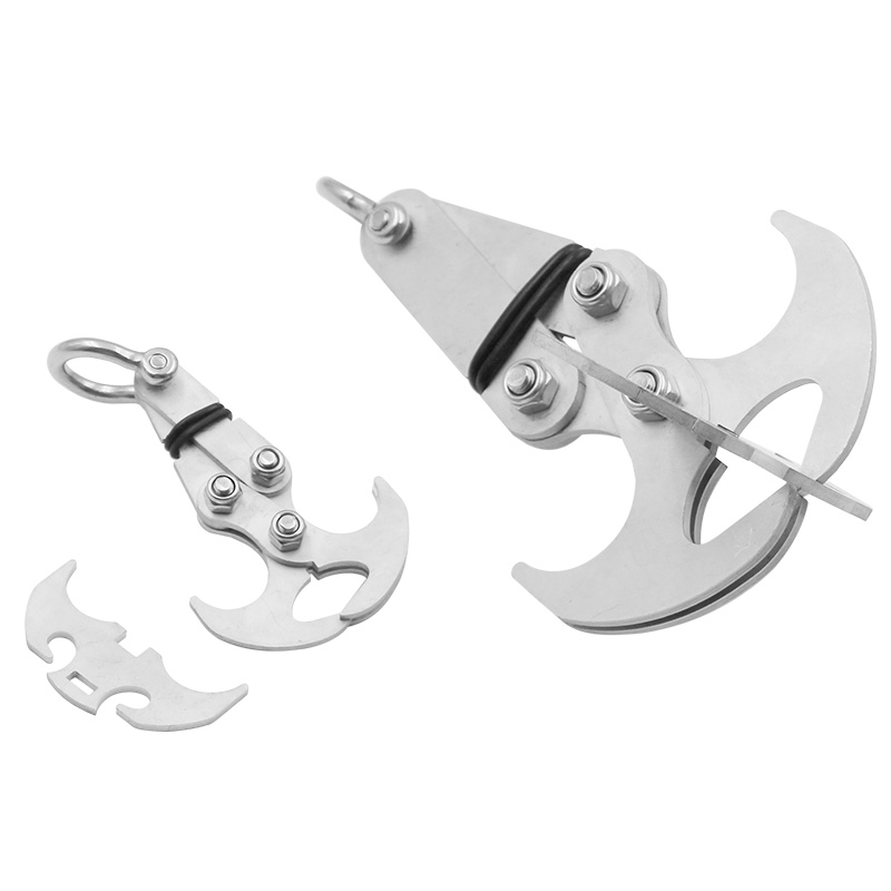 Outdoor Mountaineering Grappling Hook | Stainless Steel Folding Gravity Hook