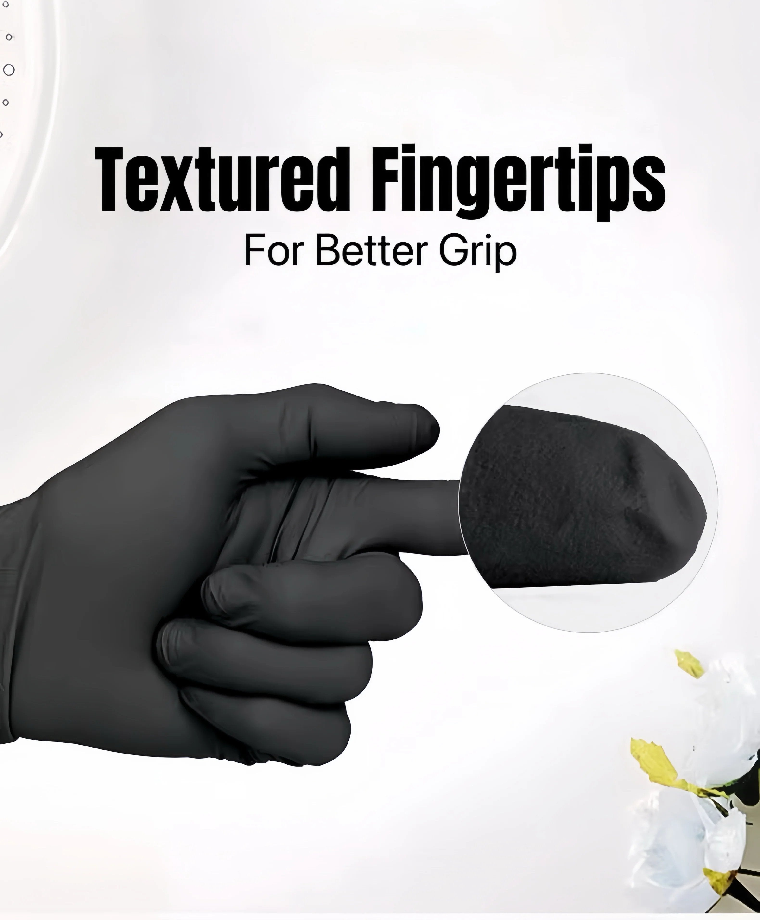 💯🧤High Elastic Protective Rubber Nitrile Gloves