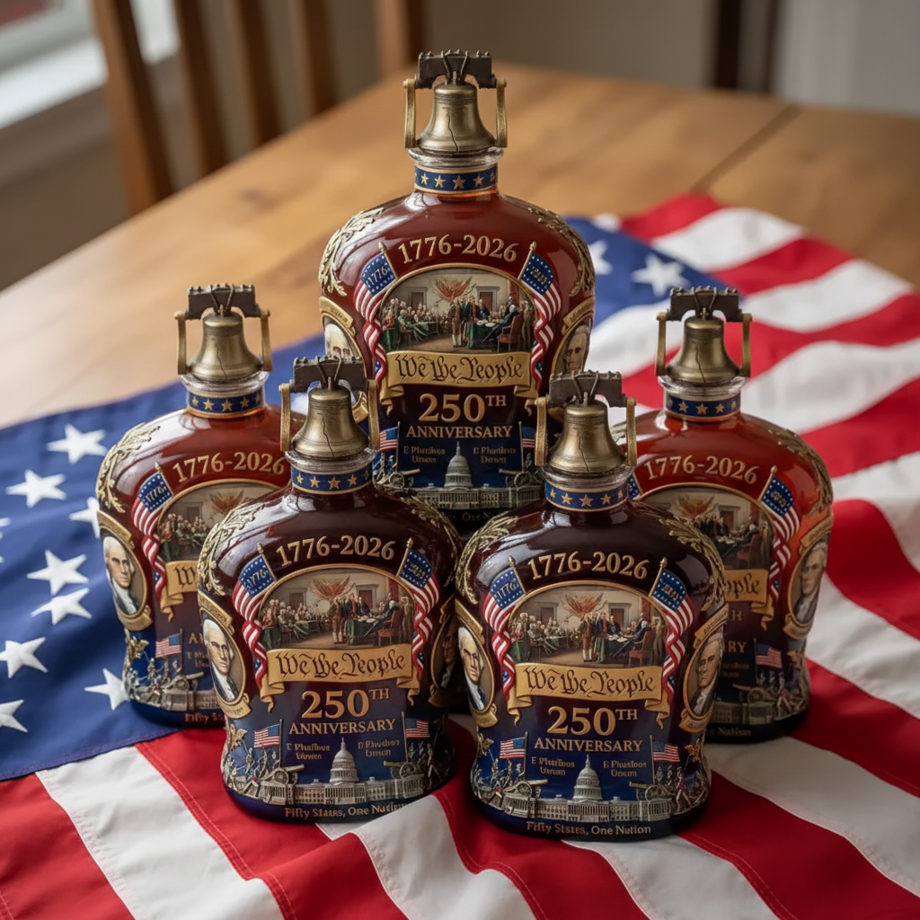 U.S. 250th Anniversary Commemorative Whiskey Bottle
