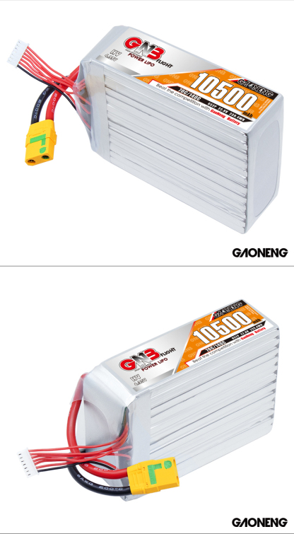 GAONENG GNB 6S 22.8V HV 10500mAh 70C RC LiPo Battery XT90S