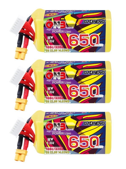 GAONENG GNB LiHV 6S 22.8V 650mAh 160C XT30 LiPo Battery