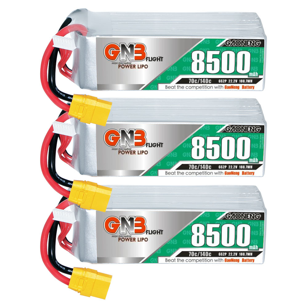GAONENG GNB 6S 22.2V 8500mAh 70C LiPo Battery XT90