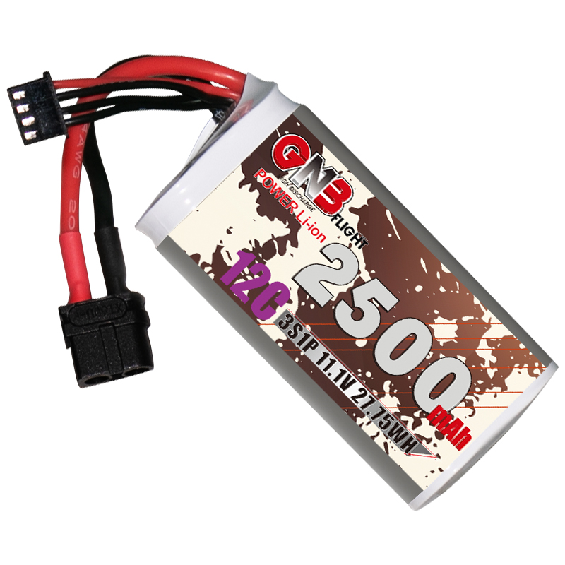 GAONENG GNB 3S 11.1V 2500mAh 10C XT60 Li-ion Battery made with 18650 cells