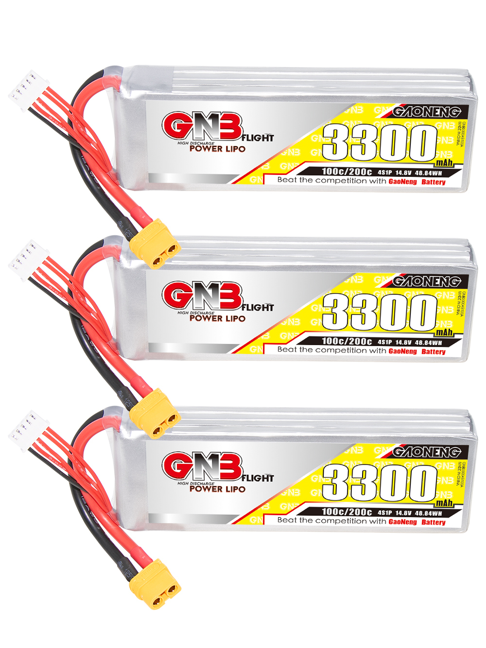 GAONENG GNB 4S 14.8V 3300mah 100C LiPo Battery XT60