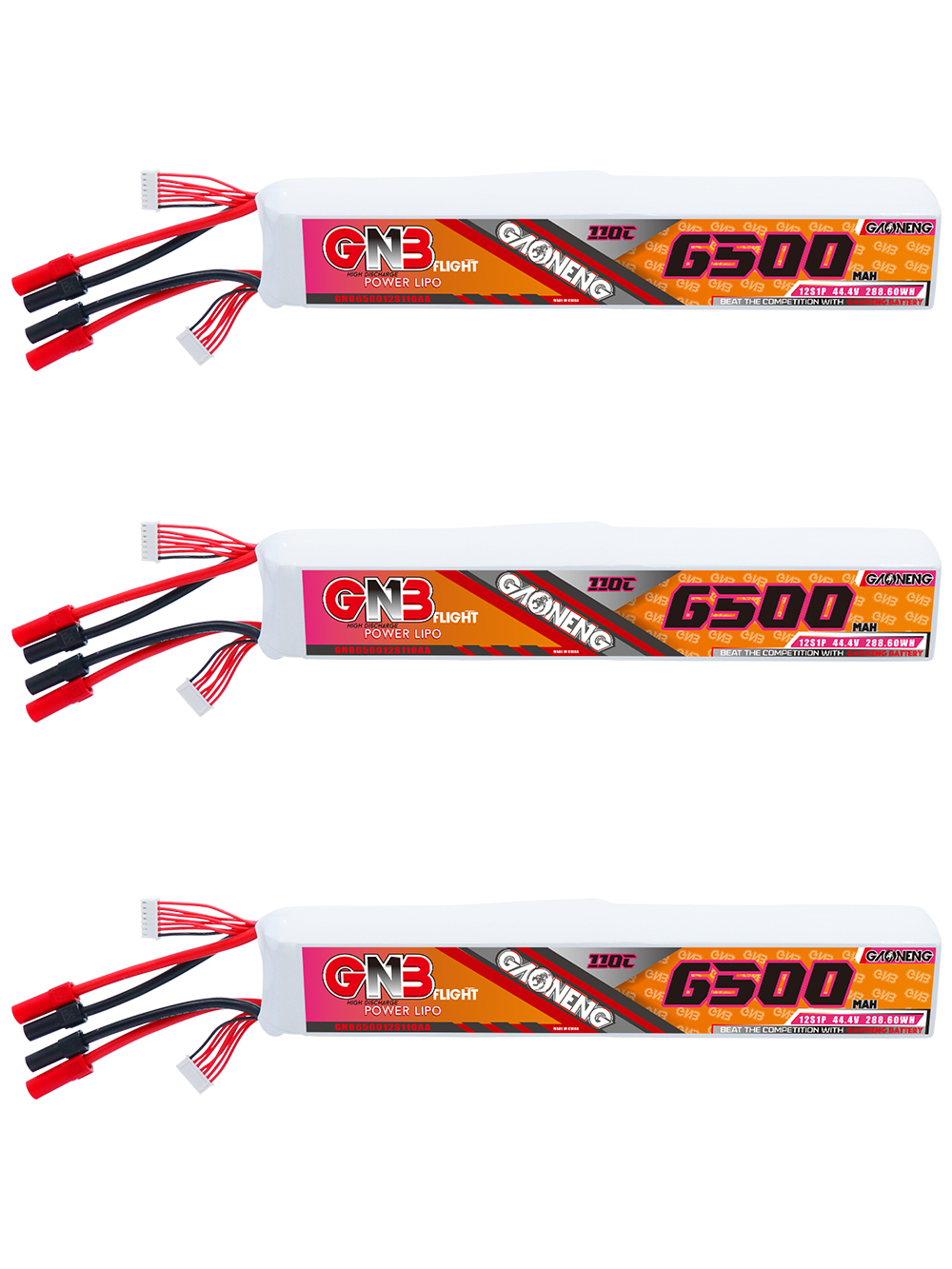 GAONENG GNB 12S 44.4V 6500mah 110C LiPo Battery XT150
