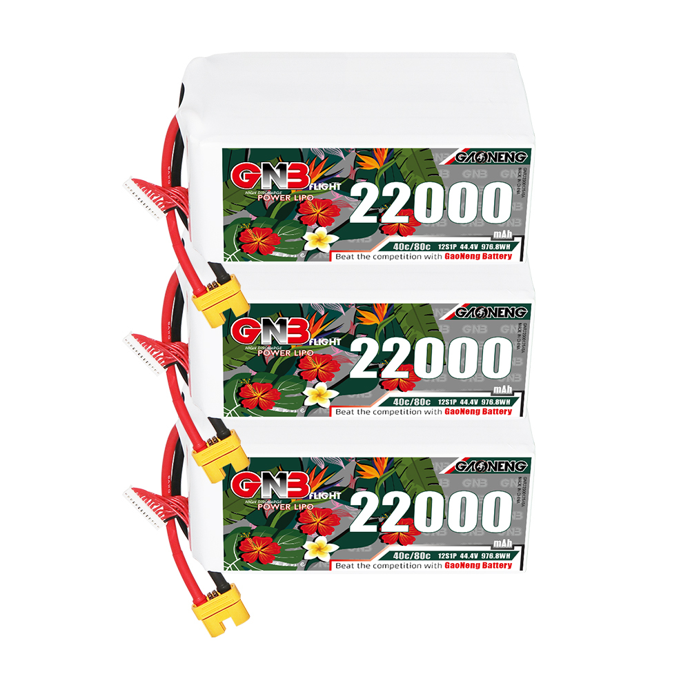 GAONENG GNB 12S1P 44.4V 22000mAh 40C RC LiPo Battery AS150
