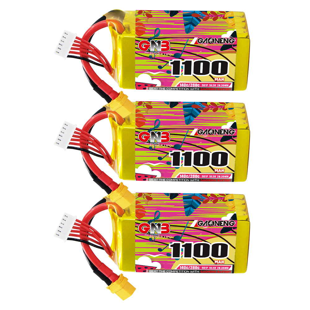 GAONENG GNB 5S 19V 1100mAh 140C XT60 LiPo Battery