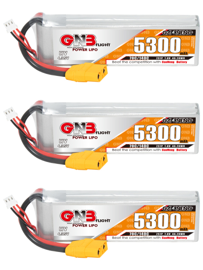 [Copy]GAONENG GNB HV 2S 7.6V 5300mAh 70C LiPo Battery XT90
