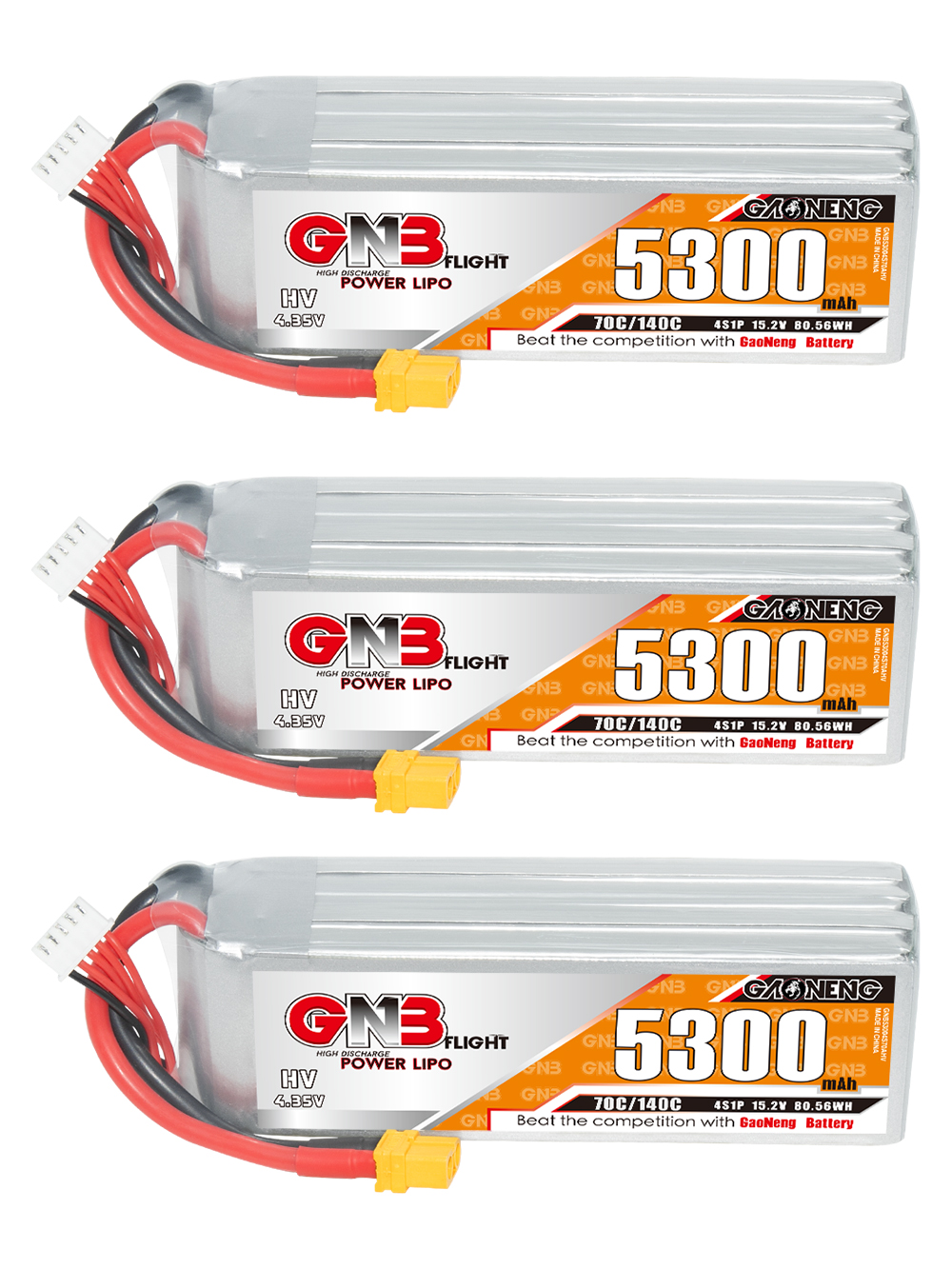 GAONENG GNB HV 4S 15.2V 5300mAh 70C LiPo Battery XT60