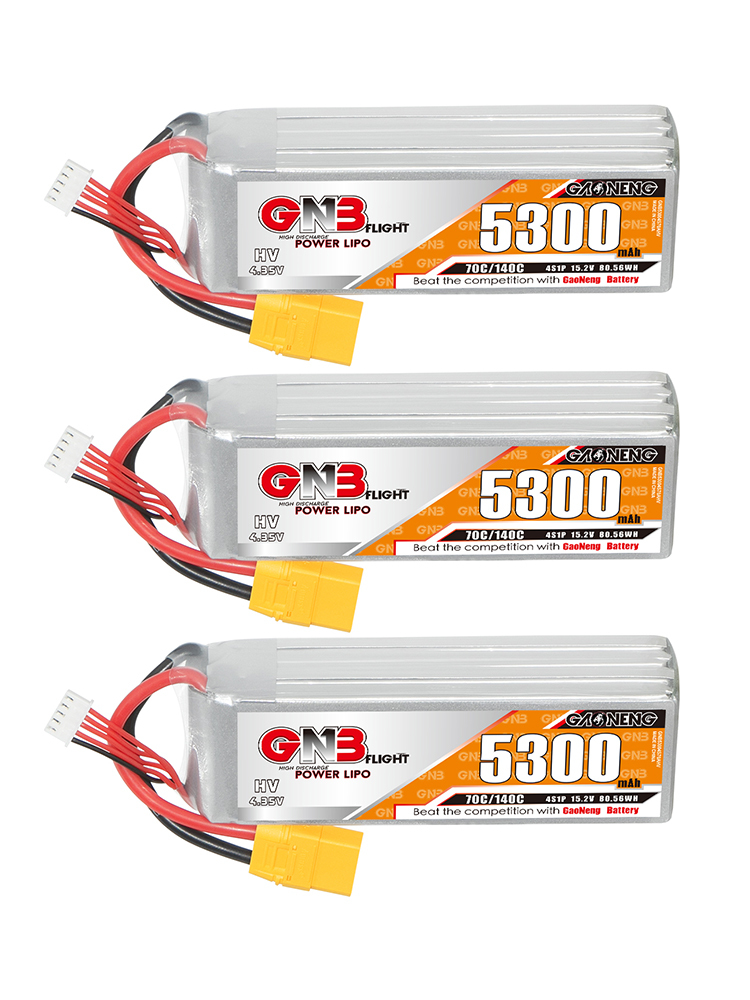 GAONENG GNB HV 4S 15.2V 5300mAh 70C LiPo Battery XT90